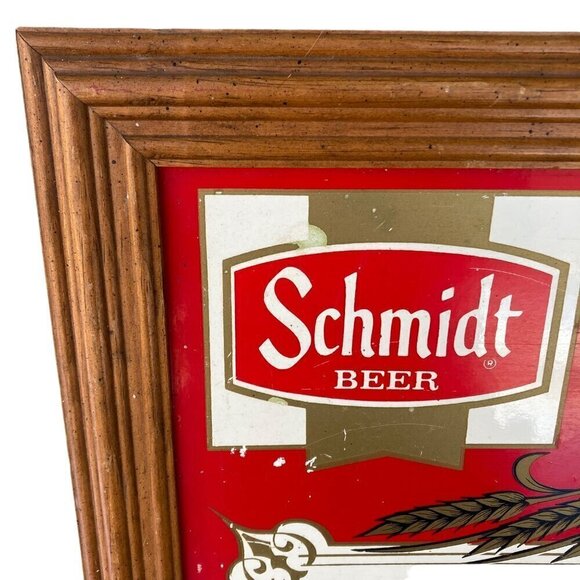 Vintage Schmidt Beer Menu Board Sign Beer That Grew With The Great Northwest - Picture 4 of 9